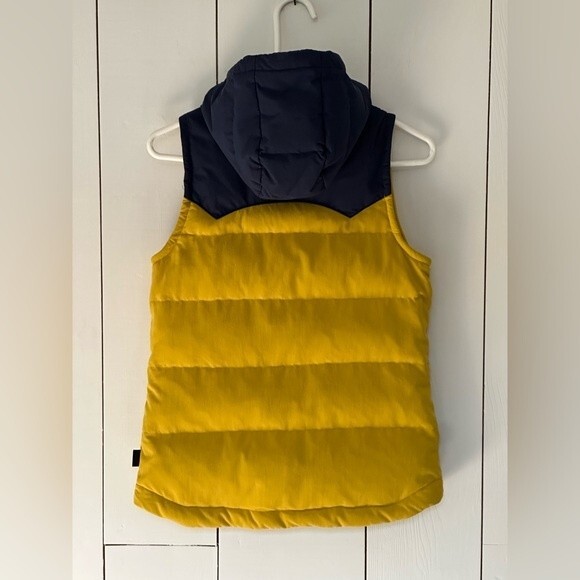 Patagonia Bivy Vest Sulphur Yellow XS Mushroom Print Lining Hooded - Picture 3 of 14